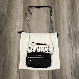Black quilted nylon MZ Wallace bag